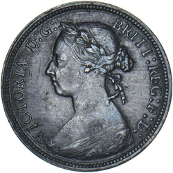 1892 Halfpenny - Victoria British Bronze Coin - Nice