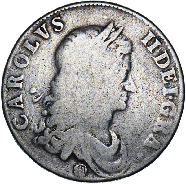 1662 Crown (Edge Dated) - Charles II British Silver Coin
