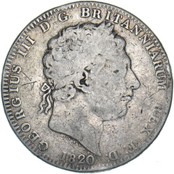 1820 Crown - George III British Silver Coin