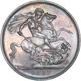 1887 Crown - Victoria British Silver Coin - Superb