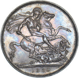 1889 Crown - Victoria British Silver Coin - Very Nice