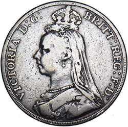1889 Crown - Victoria British Silver Coin