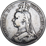 1889 Crown - Victoria British Silver Coin