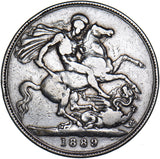 1889 Crown - Victoria British Silver Coin
