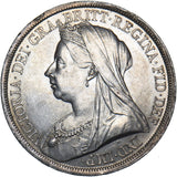1893 LVI Crown - Victoria British Silver Coin - Superb