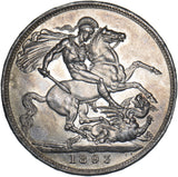 1893 LVI Crown - Victoria British Silver Coin - Superb