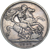 1893 LVI Crown (Davies 503G, Dies 1J) - Victoria British Silver Coin