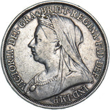 1893 Crown (Narrow LVI) - Victoria British Silver Coin - Nice