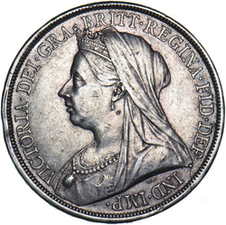 1893 LVI Crown (Davies 503, Dies 1B) - Victoria British Silver Coin - Nice