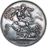 1893 LVI Crown - Victoria British Silver Coin - Nice