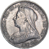 1893 LVI Crown (Davies 503C, Dies 1aF) - Victoria British Silver Coin - Nice