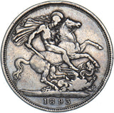 1893 LVI Crown (Davies 503G, Dies 1J) - Victoria British Silver Coin