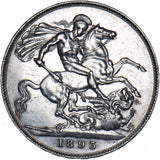 1893 LVI Crown - Victoria British Silver Coin - Nice