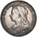 1895 LVIII Crown - Victoria British Silver Coin - Nice
