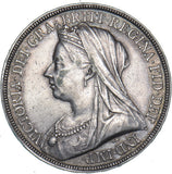 1895 LIX Crown - Victoria British Silver Coin - Nice