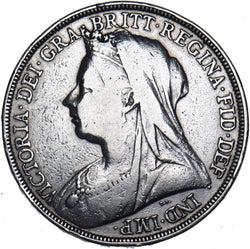 1896 LX Crown - Victoria British Silver Coin