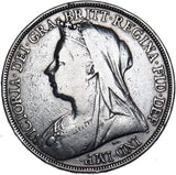 1896 LX Crown - Victoria British Silver Coin