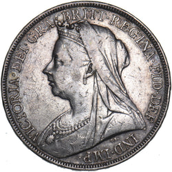 1898 LXII Crown - Victoria British Silver Coin
