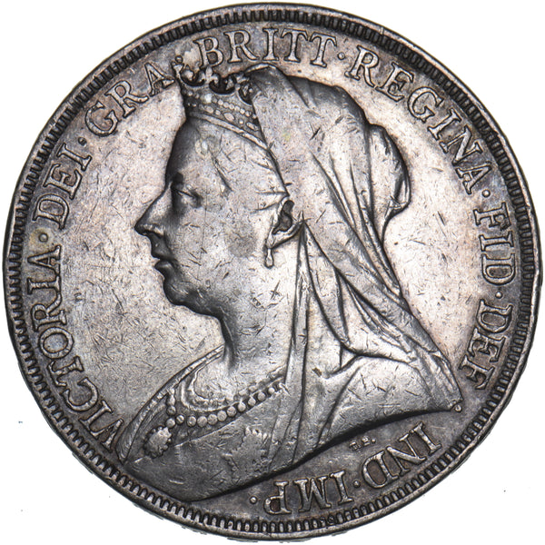 1898 LXII Crown - Victoria British Silver Coin