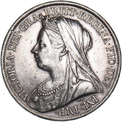 1900 LXIII Crown - Victoria British Silver Coin - Nice