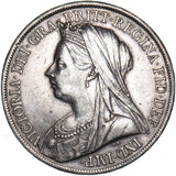 1900 LXIII Crown - Victoria British Silver Coin - Nice