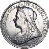 1900 LXIII Crown (Dies 2E) - Victoria British Silver Coin - Nice