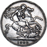 1902 Crown - Edward VII British Silver Coin