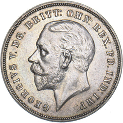 1935 Crown - George V British Silver Coin - Very Nice