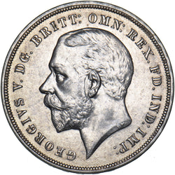 1935 Crown - George V British Silver Coin - Very Nice