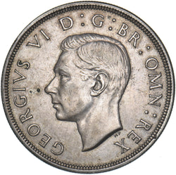1937 Crown - George VI British Silver Coin - Very Nice