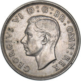 1937 Crown - George VI British Silver Coin - Very Nice