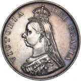 1888 Double Florin - Victoria British Silver Coin - Very Nice