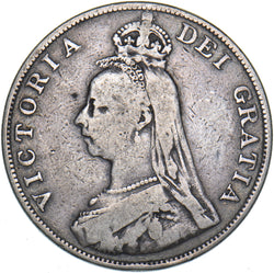 1889 Double Florin - Victoria British Silver Coin