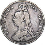 1889 Double Florin - Victoria British Silver Coin
