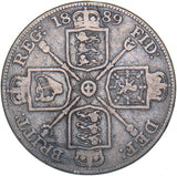 1889 Double Florin - Victoria British Silver Coin