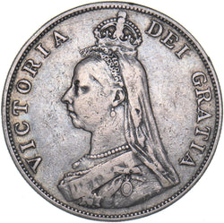 1890 Double Florin - Victoria British Silver Coin
