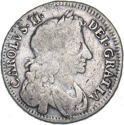 1676 Halfcrown - Charles II British Silver Coin
