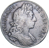 1696 Halfcrown (Ex-mount) - William III British Silver Coin