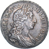 1701 Halfcrown - William III British Silver Coin - Very Nice