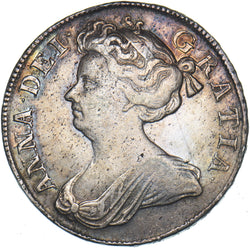1708 Halfcrown - Anne British Silver Coin - Nice
