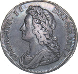 1731 Halfcrown - George II British Silver Coin - Nice