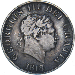 1818 Halfcrown - George III British Silver Coin