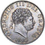 1820 Halfcrown - George III British Silver Coin - Very Nice