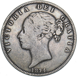 1874 Halfcrown - Victoria British Silver Coin
