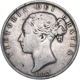 1883 Halfcrown - Victoria British Silver Coin