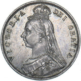 1887 Halfcrown - Victoria British Silver Coin - Very Nice