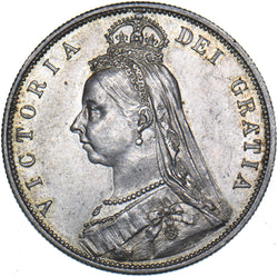 1887 Halfcrown - Victoria British Silver Coin - Very Nice