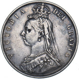 1887 Halfcrown - Victoria British Silver Coin - Nice