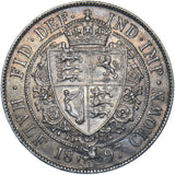 1897 Halfcrown - Victoria British Silver Coin - Very Nice