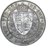 1900 Halfcrown - Victoria British Silver Coin - Very Nice